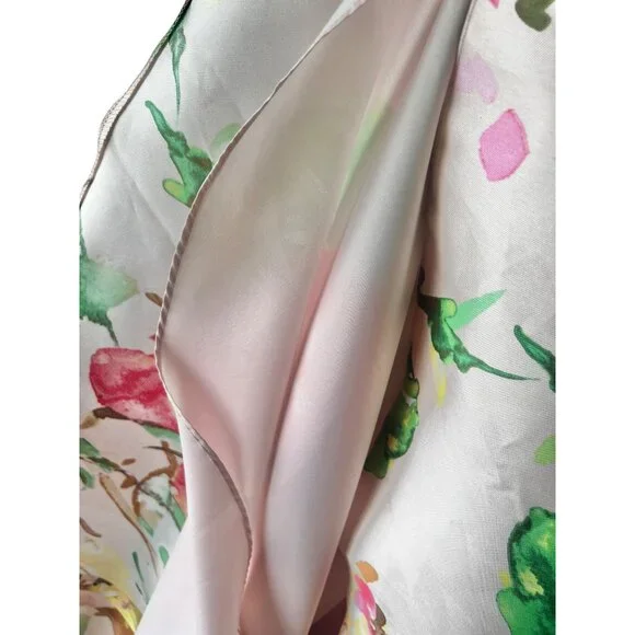 Alfred Sung Blush Bouquet Floral Hi-Low Dress Floral size M Sateen Twill Cocktai - Picture 16 of 16